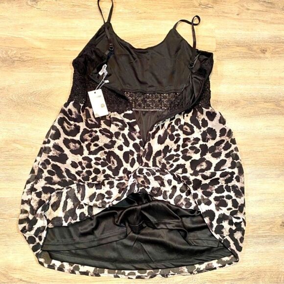 Chic Black and Tan Mini Dress - Picture 13 of 15